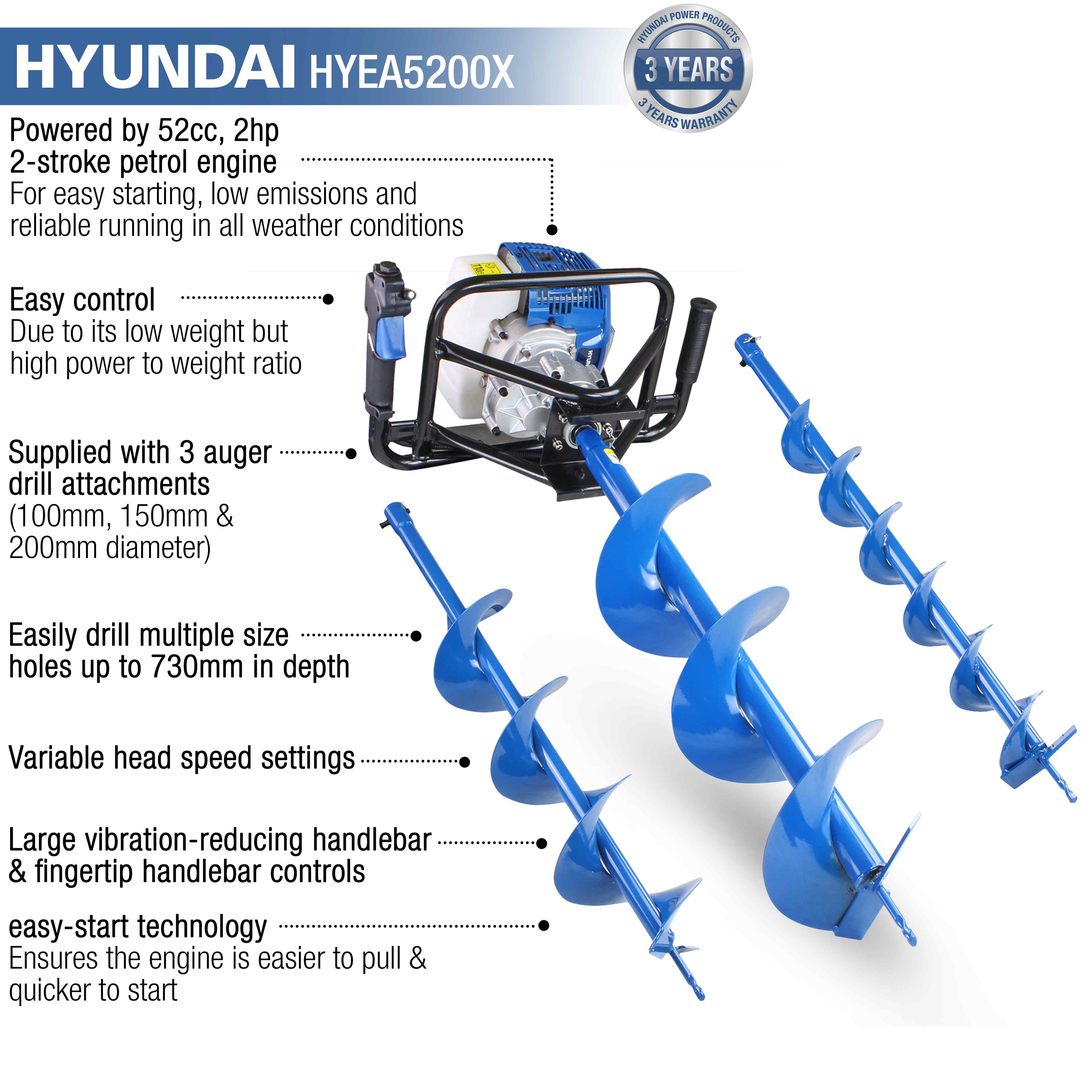 Hyundai on sale petrol auger